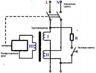 Diagrama del circuito RCD