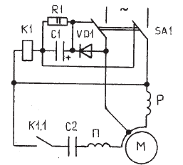 Jednofazni indukcijski upravljački uređaj motora