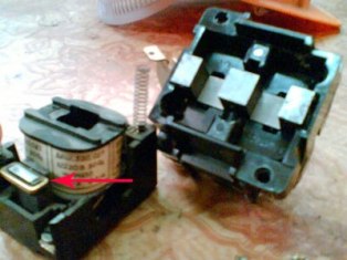 Homemade transformer from a magnetic starter