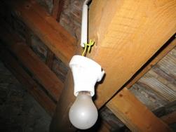 Wiring in the attics and basements