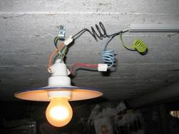 Wiring in the attics and basements
