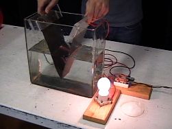 How does water conduct electricity?