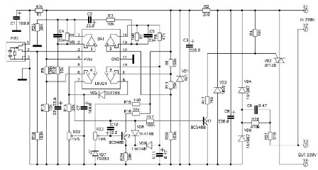Lichtregelschema van een bewegingssensor (klik op de foto om het schema in een groter formaat te bekijken)