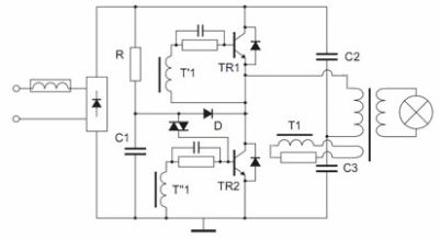 Finalization of the electronic transformer. Simplified scheme