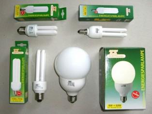 Compact fluorescent tubes with integrated electronic ballasts