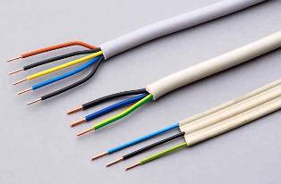 Opções de coloração para fios e cabos