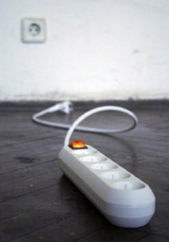 prodlužovací kabel v bytě