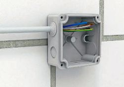 Junction box for open wiring
