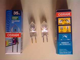 Cápsula OSRAM lâmpadas halógenas IRC
