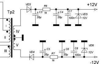 Maitinimo schema su gesinimo kondensatoriumi ir galvaninė izoliacija nuo tinklo