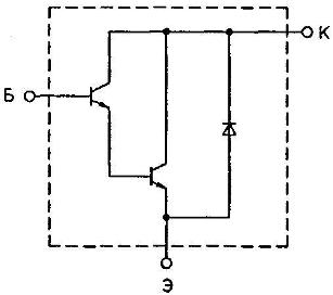 Kompozitinis tranzistoriaus vidinis įtaisas