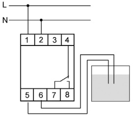 Diagramas de fiação do relé PZ-828