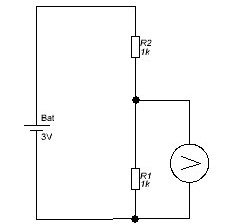 Eingangsimpedanz des Voltmeters
