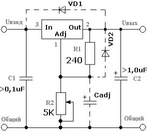 Circuito de comutação típico KR142EN12A