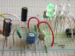 The use of LEDs in electronic circuits