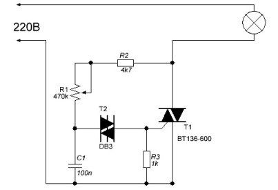Dinistor based regulator circuit