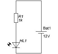 LED connection diagram