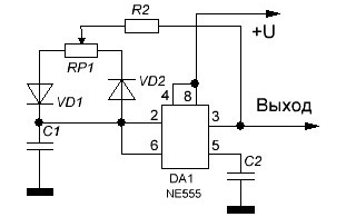 Schéma hlavního oscilátoru