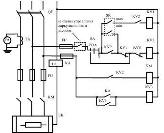 Schéma elektrického obvodu elektrodového ohřívače vody