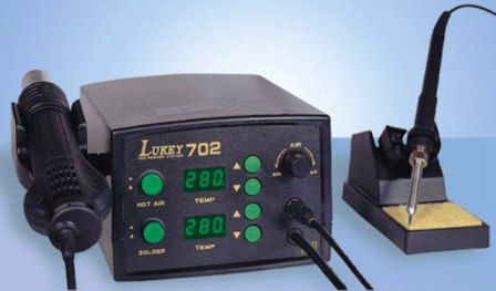 External view of Lukey-702 soldering station