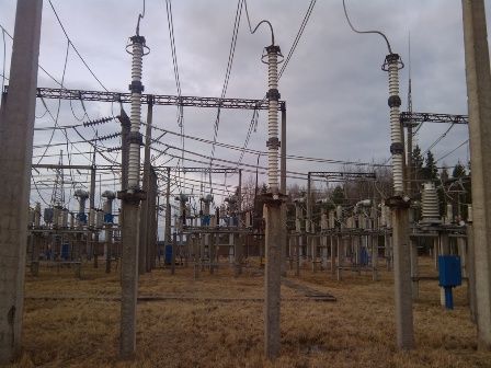 A 110 kV-os kültéri kapcsolóberendezések területének része