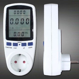 Electronic household power meter