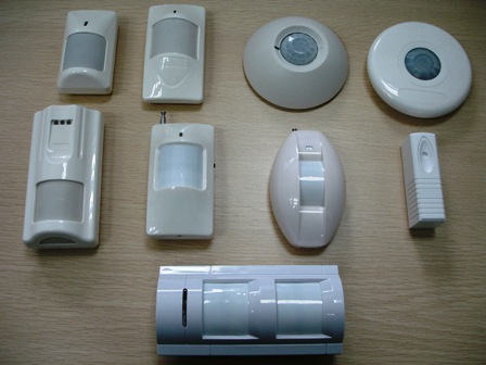 Diferentes tipos de sensores de movimiento infrarrojos.