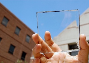 cubo solar - vidro transparente