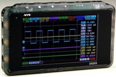 DS203 kišeninis skaitmeninis osciloskopas