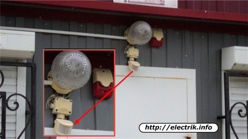 Installation examples of common twilight switches