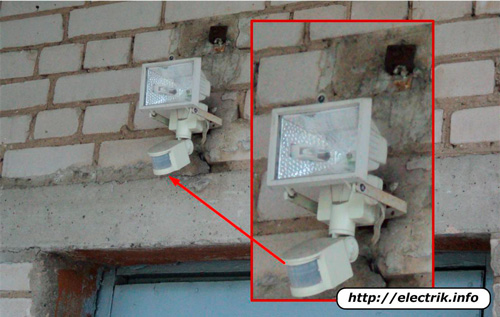 Installation examples of common twilight switches