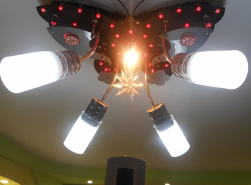 How do remote-controlled chandeliers work?