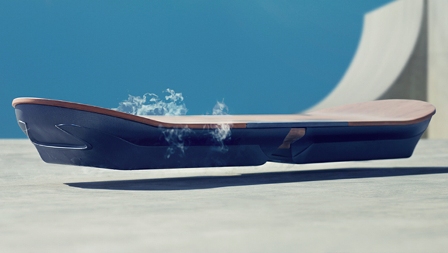 levitating skateboard slide