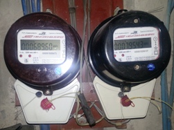 Conexão do medidor de eletricidade