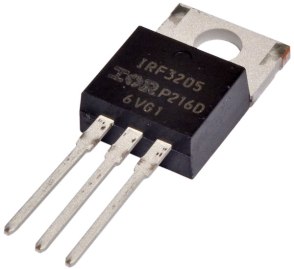 irf3205 - n-kanálový tranzistor s efektem pole
