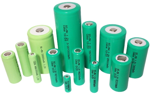 Baterias recarregáveis ​​de níquel-hidreto de metal (NiMH)