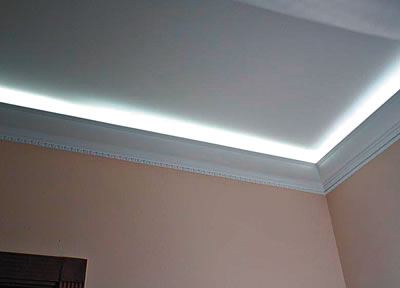 Iluminação LED de teto DIY