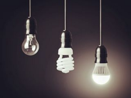 Hehkulamppu, CFL- ja LED-lamppu