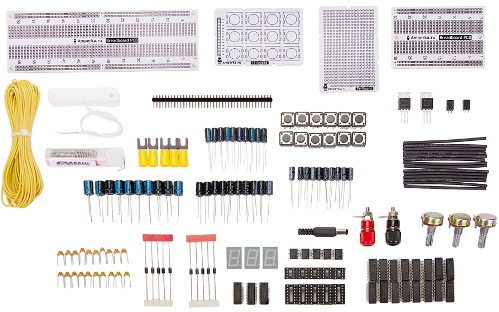 Components from the second part of the constructor for the study of electronics