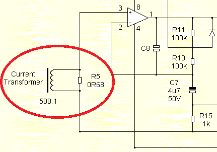 The use of an analog current sensor