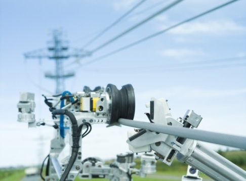 Robot for the diagnosis and maintenance of high voltage power lines