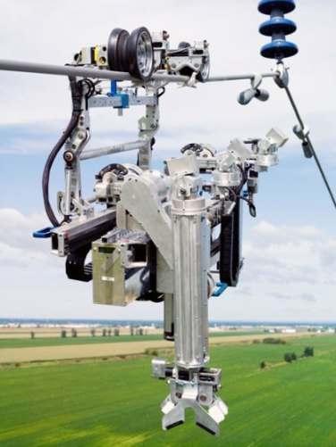 Robot for the diagnosis and maintenance of high voltage power lines