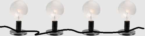 Series connection of bulbs