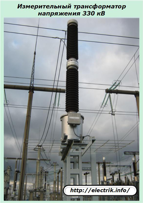 Napěťový transformátor 330 kV