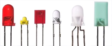 LEDs indicadores para montagem da saída