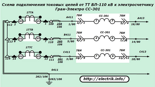 Current circuit connection diagram