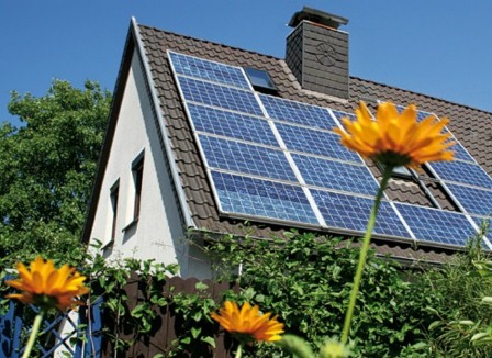Painel solar para telhado