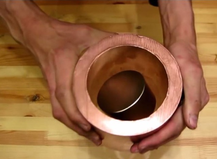 Neodymium magnet inside a copper pipe