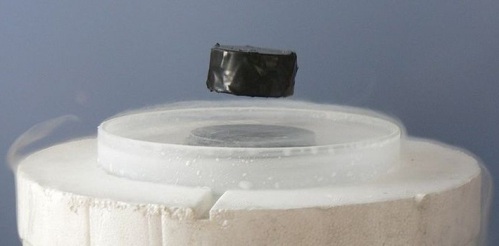 Magnet levitation over a superconductor (Meissner effect)