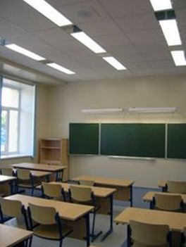 Iluminação da sala de aula